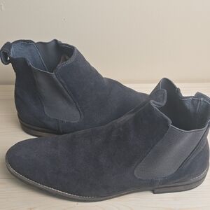 Bruno Mark Men's Suede Chelsea Boots - Black